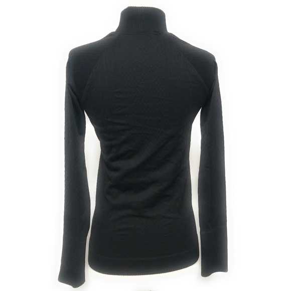 LULULEMON Rest Less Textured Black Mock Neck Top S - Picture 3 of 8